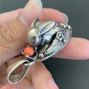 Sterling Rabbit Pendant